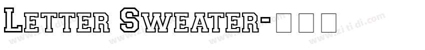 Letter Sweater字体转换